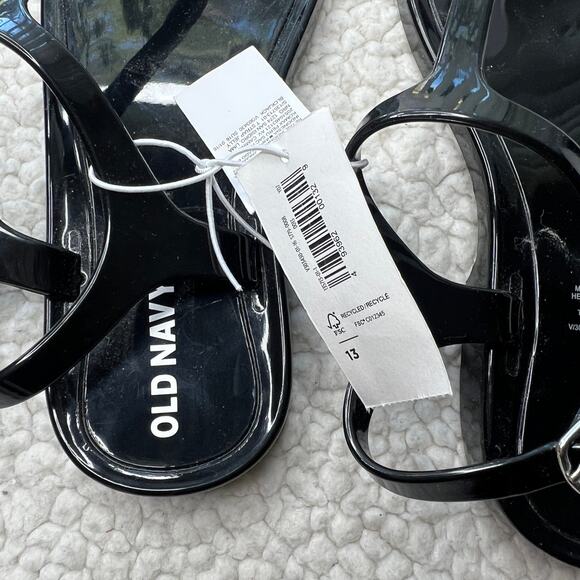 Old Navy Black Thong Sandals Girls 13 - Picture 4 of 5